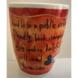 Librarian Occupation Job History & Heraldry Coffee Tea Cup Mug